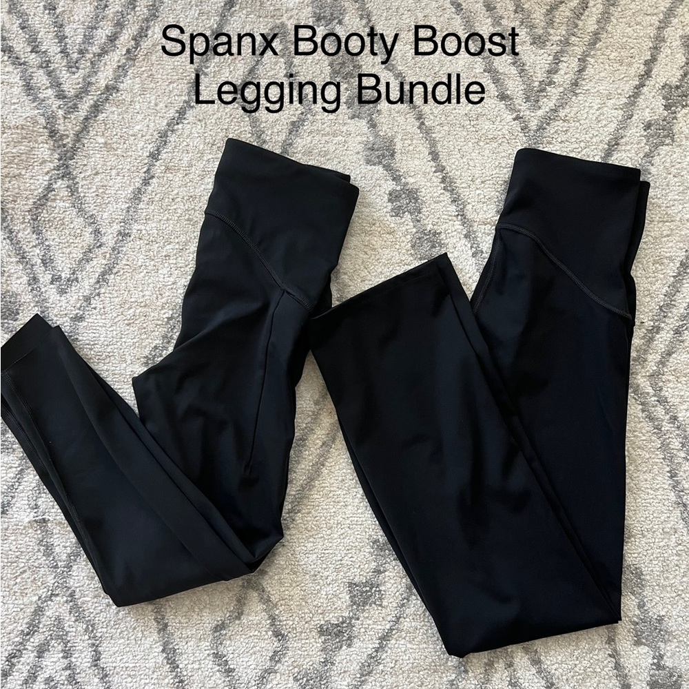 Spanx Booty Boost Legging Bundle (Size Small & Small Petite) 7/8 AND Flare NWOT